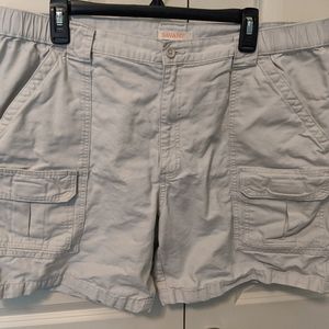 👣Savane Stone Cargo Elastic Shorts